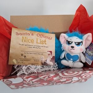 New Plush Christmas Elf On The Shelf Red Bogie + nice list card